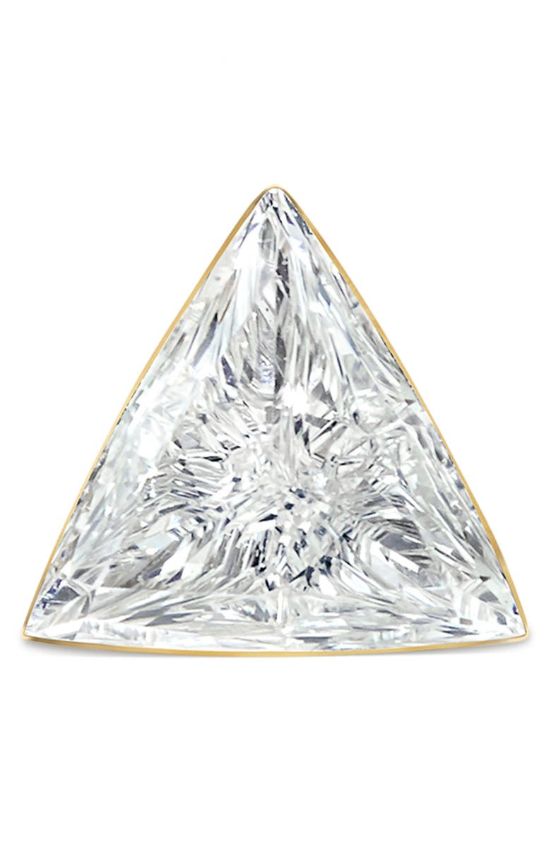 MARIA TASH Diamond Triangle Single Stud Earring, Alternate, color, Yellow Gold