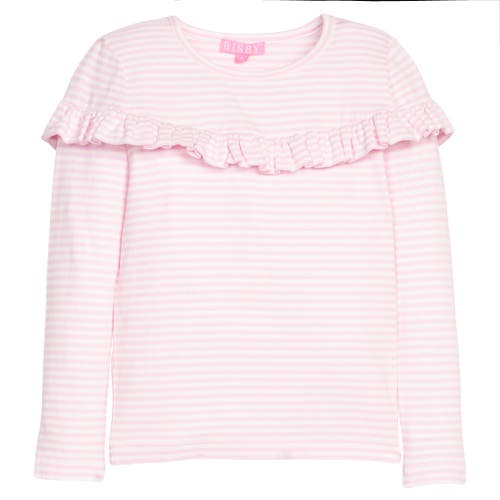 Bisby Kids' Front Ruffle Emily Top In Pink