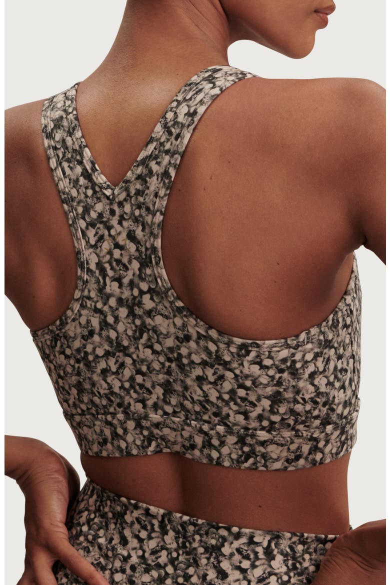 Freesoft Selma Racerback Sports Bra, Alternate, color, DAPPLED FLORAL