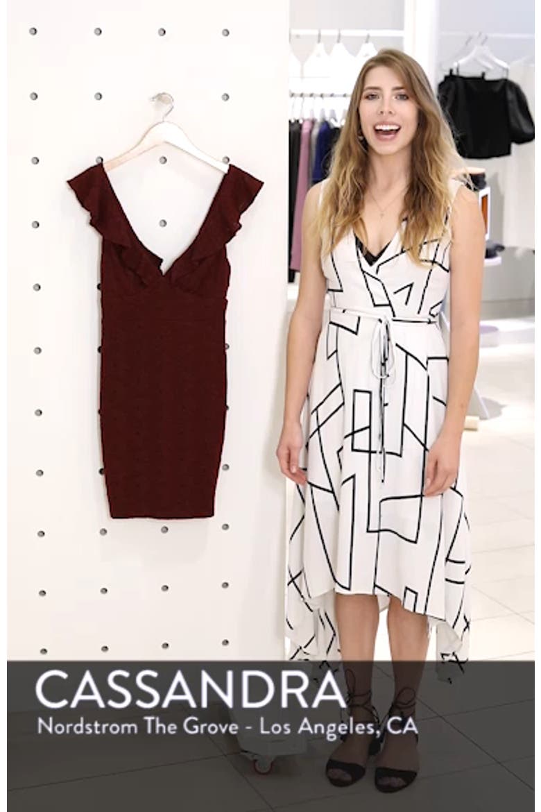 Ruffle Neck Lace Minidress video