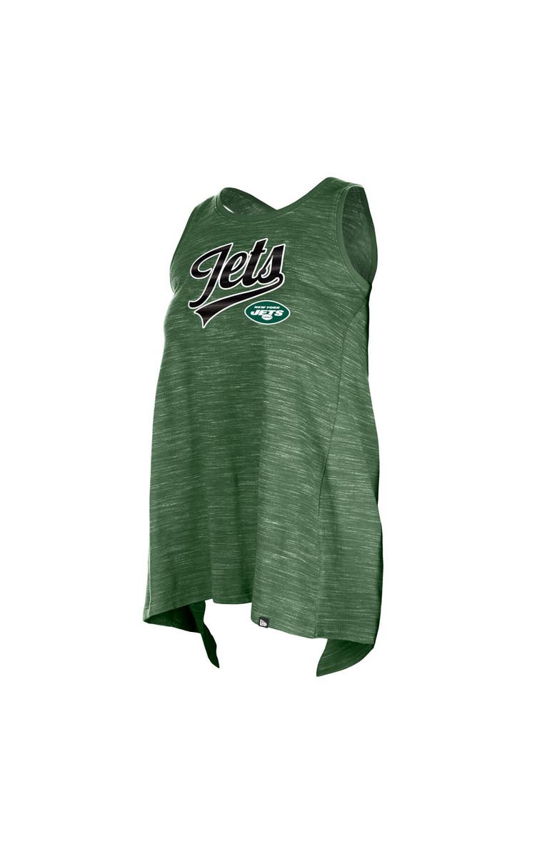 New Era Women's New Era Green New York Jets Space Dye Active Tank Top, Alternate, color, Green