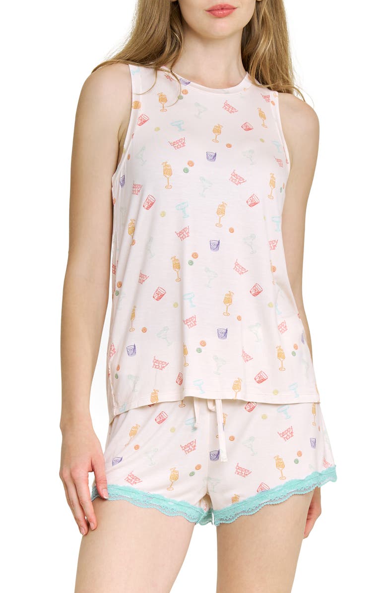 Honeydew Intimates All American Shortie Pajamas, Main, color, Happyhour