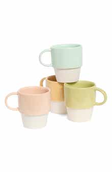Flora Set of 4 Nesting Mugs