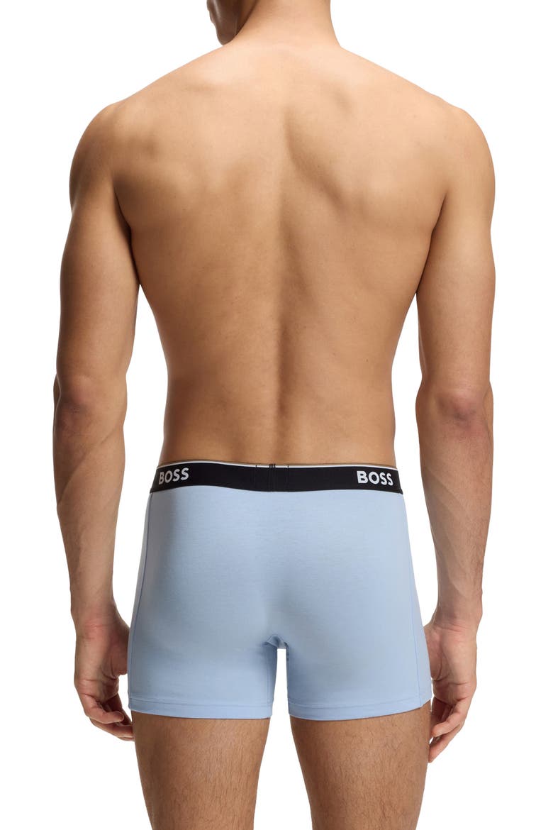 Assorted 3-Pack Power Stretch Cotton Boxer Briefs, Alternate, color, OPEN BLUE