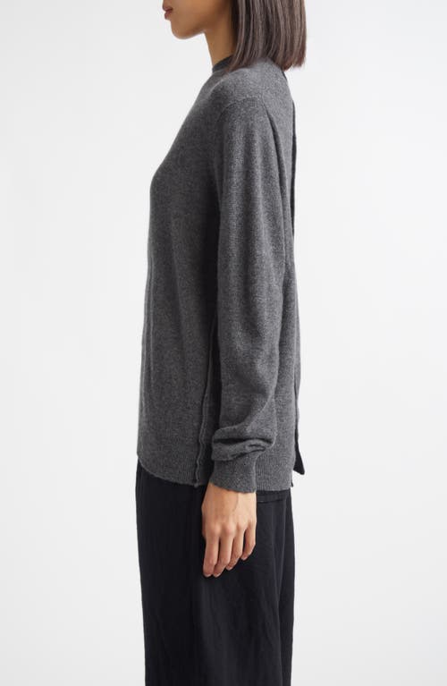 Tao Comme Des Garçons Reversible Cashmere Sweater In Gray