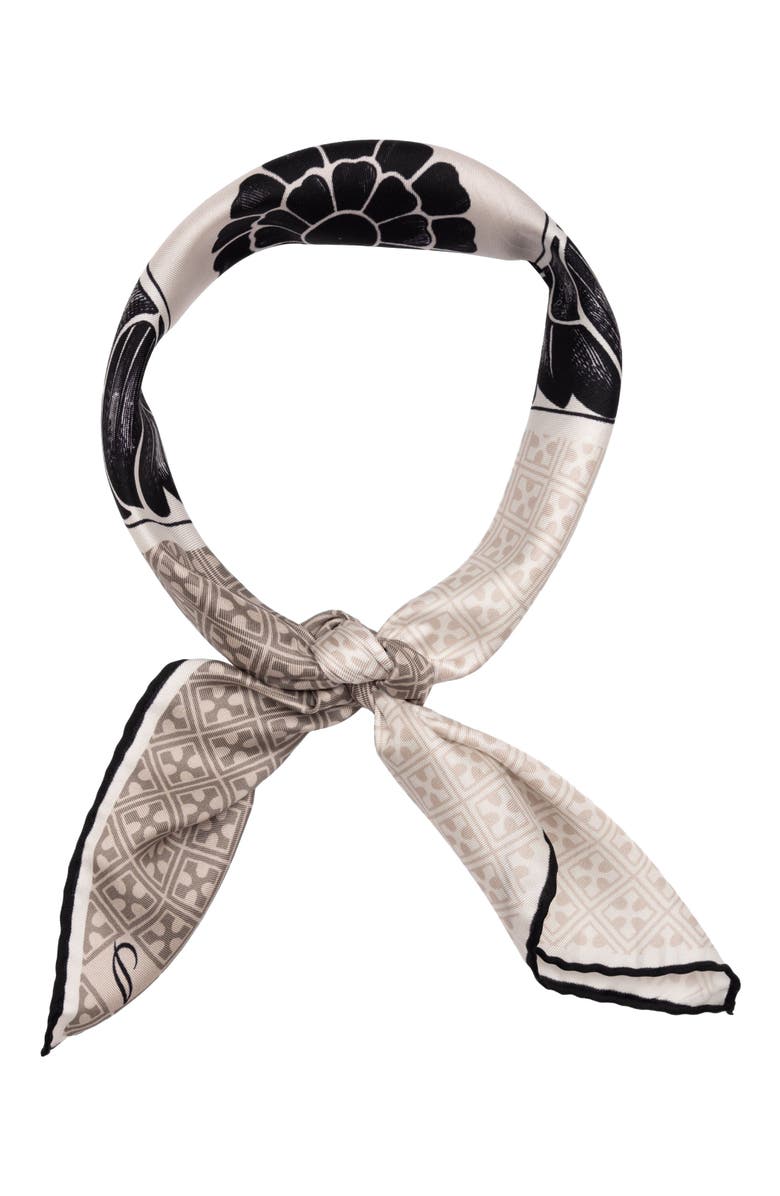 Elizabetta Feroni - Silk Neckerchief for Men, Alternate, color, Charcoal