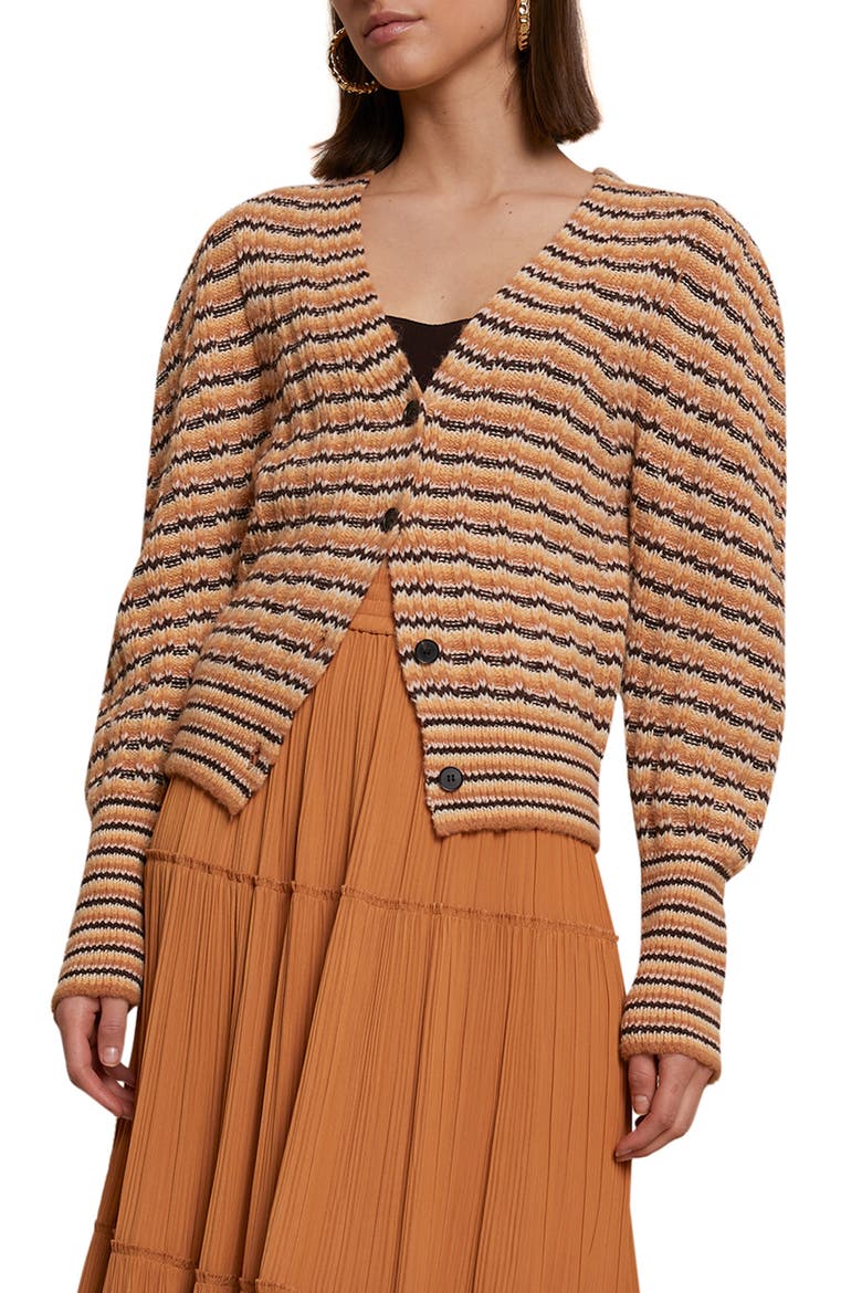 Rebekah Cardigan, Main, color, CASHEW MULTI