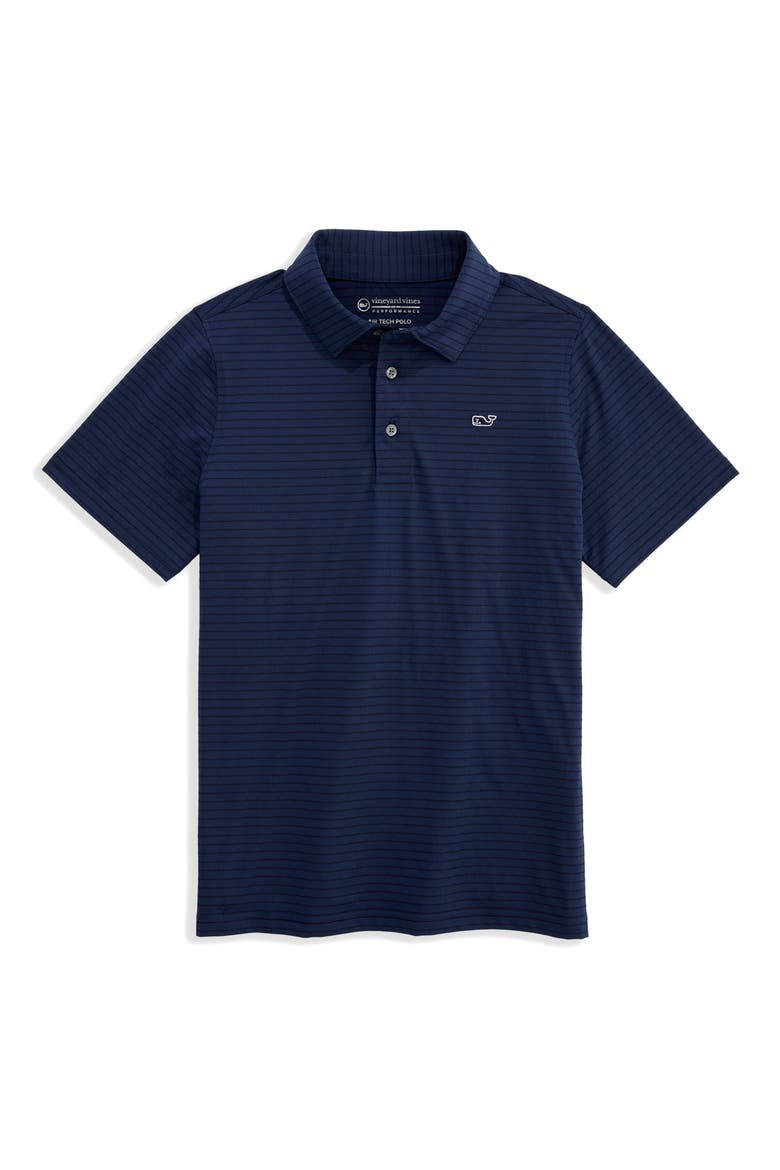 Kids' Air Tech Mesh Performance Polo, Main, color, L797 BLUE
