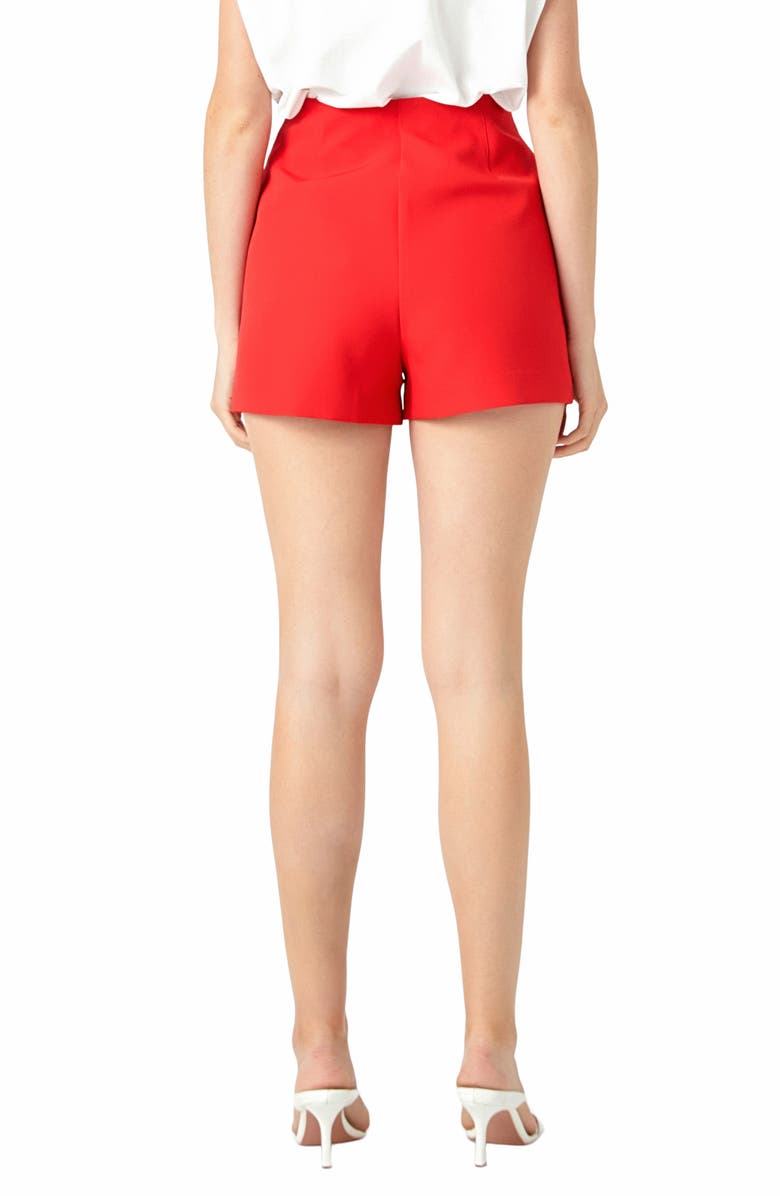 Endless Rose High Waist Shorts, Alternate, color, Red