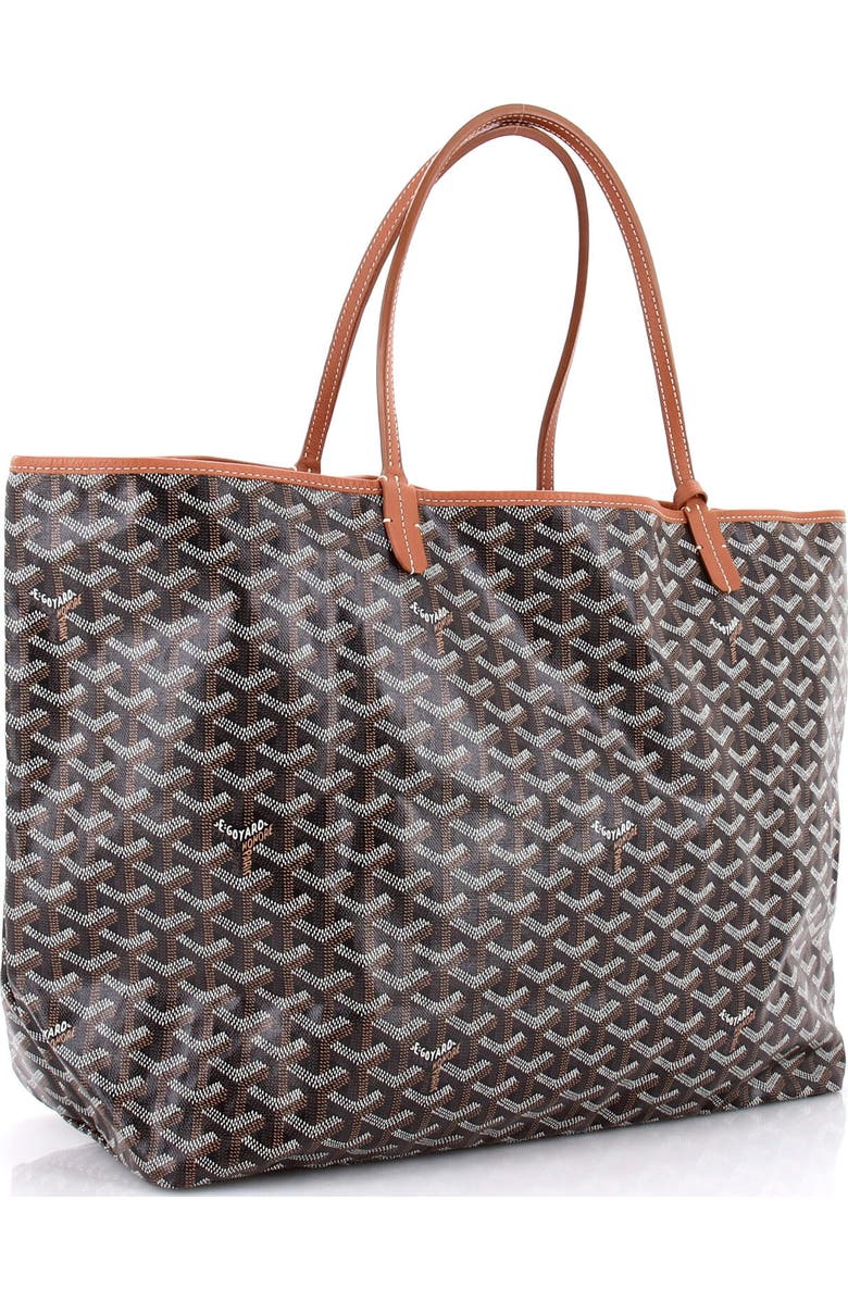 Pre-Owned Goyard Saint Louis Tote Coated Canvas GM, Alternate, color, Brown