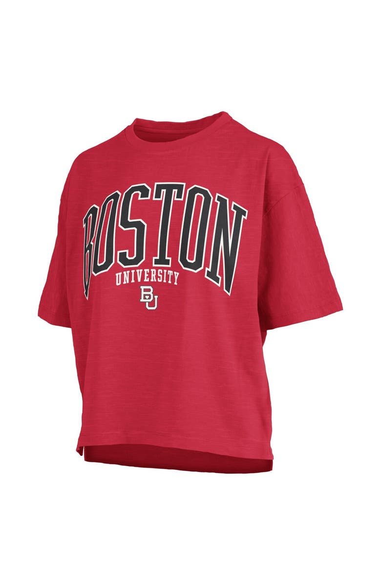 PRESSBOX Women's Pressbox  Red Boston University Nelson T-Shirt, Alternate, color, 