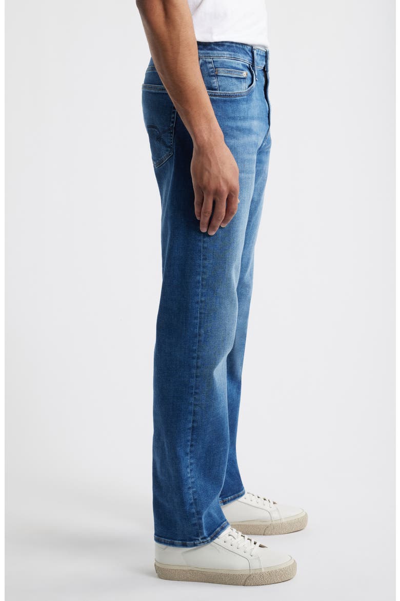 Matt Relaxed Straight Fit Jeans, Alternate, color, DARK BRUSHED FEATHER BLUE