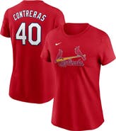 Nike Women's Nike Willson Contreras Red St. Louis Cardinals Fuse Name & Number T-Shirt