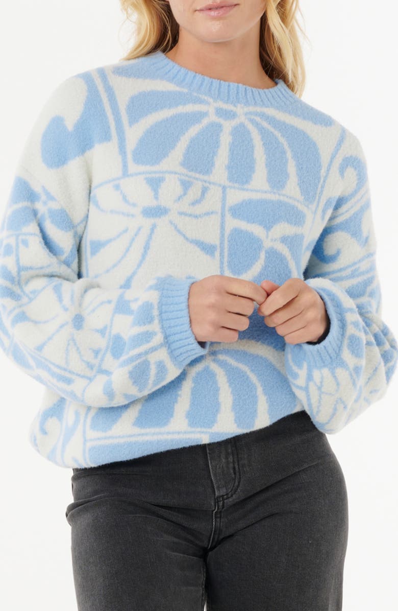 Rip Curl Williams Oversize Jacquard Sweatshirt, Main, color, 