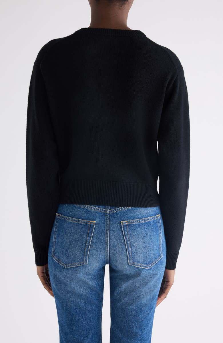 Chloé Horse Capsule Medal Button Merino Wool
Cashmere Cardigan, Alternate, color, Black