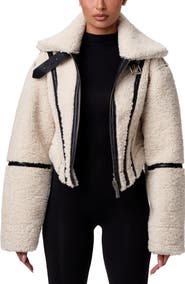Naked Wardrobe Reversible Faux Shearling Jacket