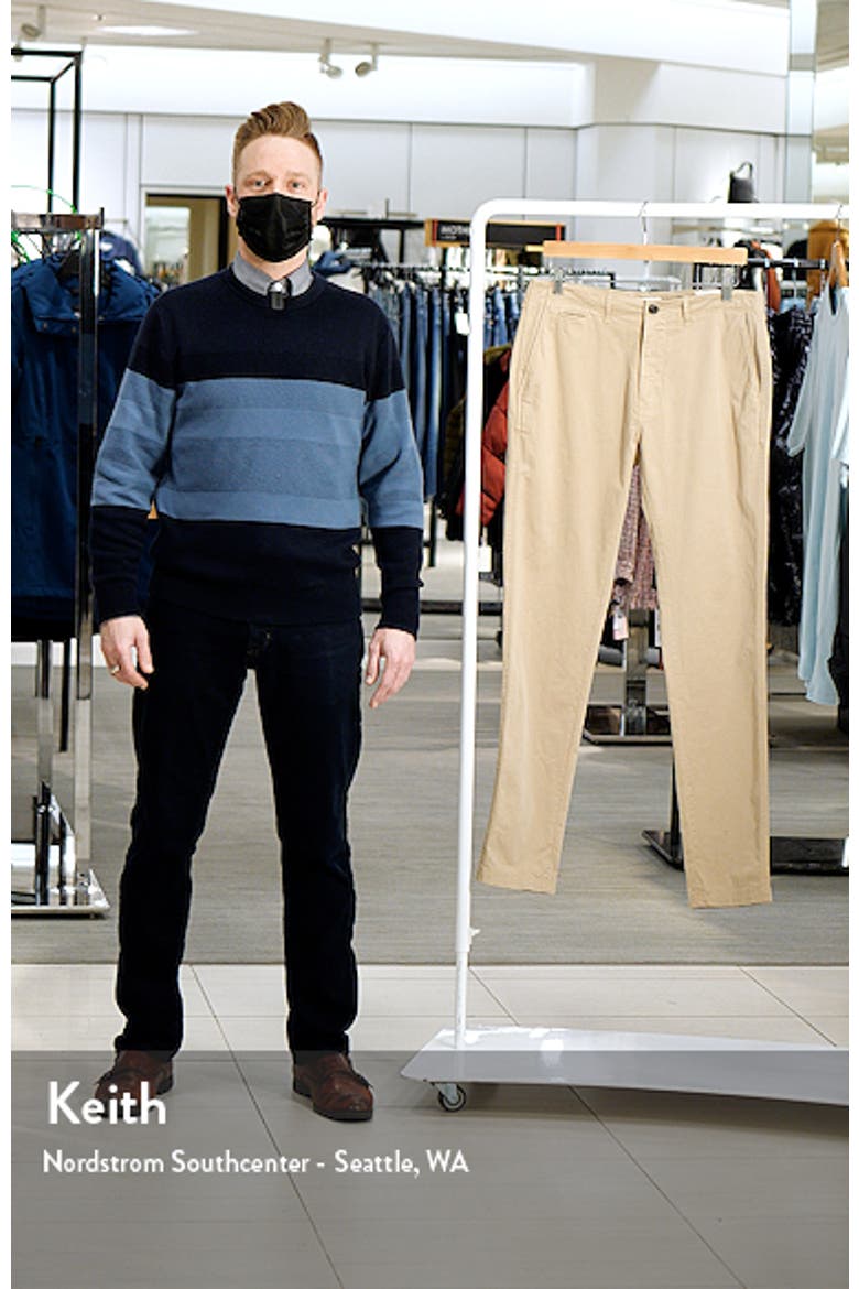 Stretch Cotton Straight Leg Chinos video