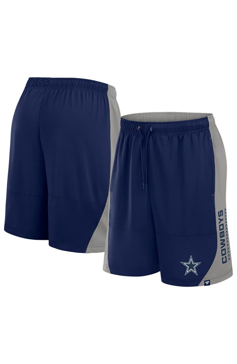 FANATICS Men's Fanatics Navy/Gray Dallas Cowboys No Defense Shorts, Main, color, Navy