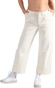 Cache Coeur Jill Crop Maternity Wide Leg Jeans