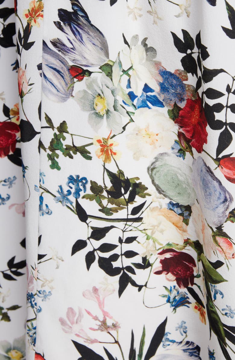 Erdem Floral Cotton Poplin Midi Dress, Alternate, color, 