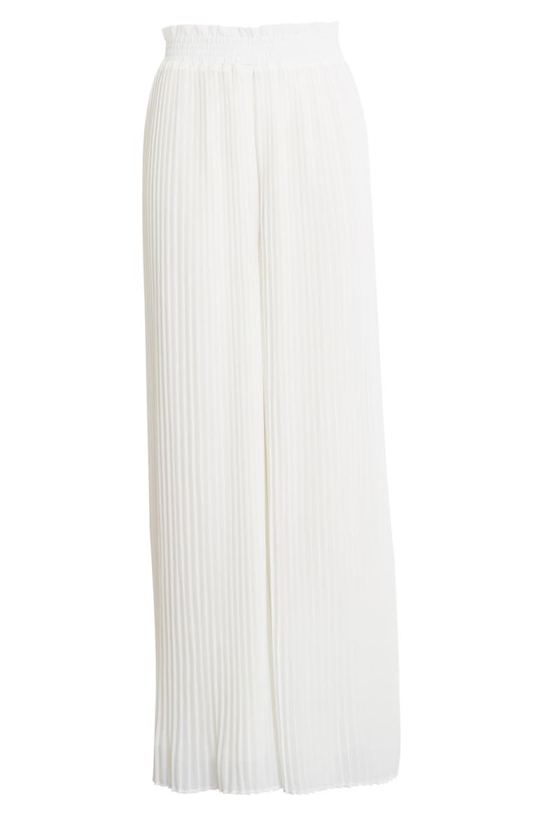 Pleated Wide Leg Pants, Main, color, WHITE