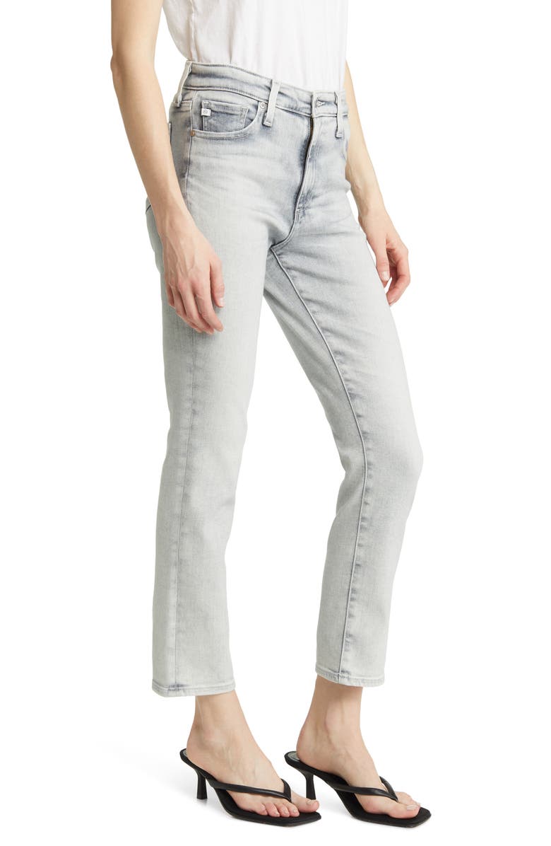 AG Mari High Waist Ankle Slim Straight Leg Jeans, Alternate, color, Vp Avalanche