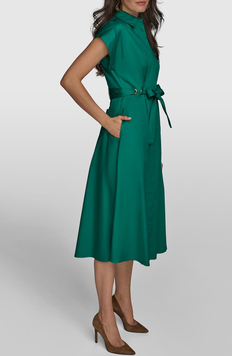 Donna Karan New York Cotton Midi Shirtdress, Alternate, color, 