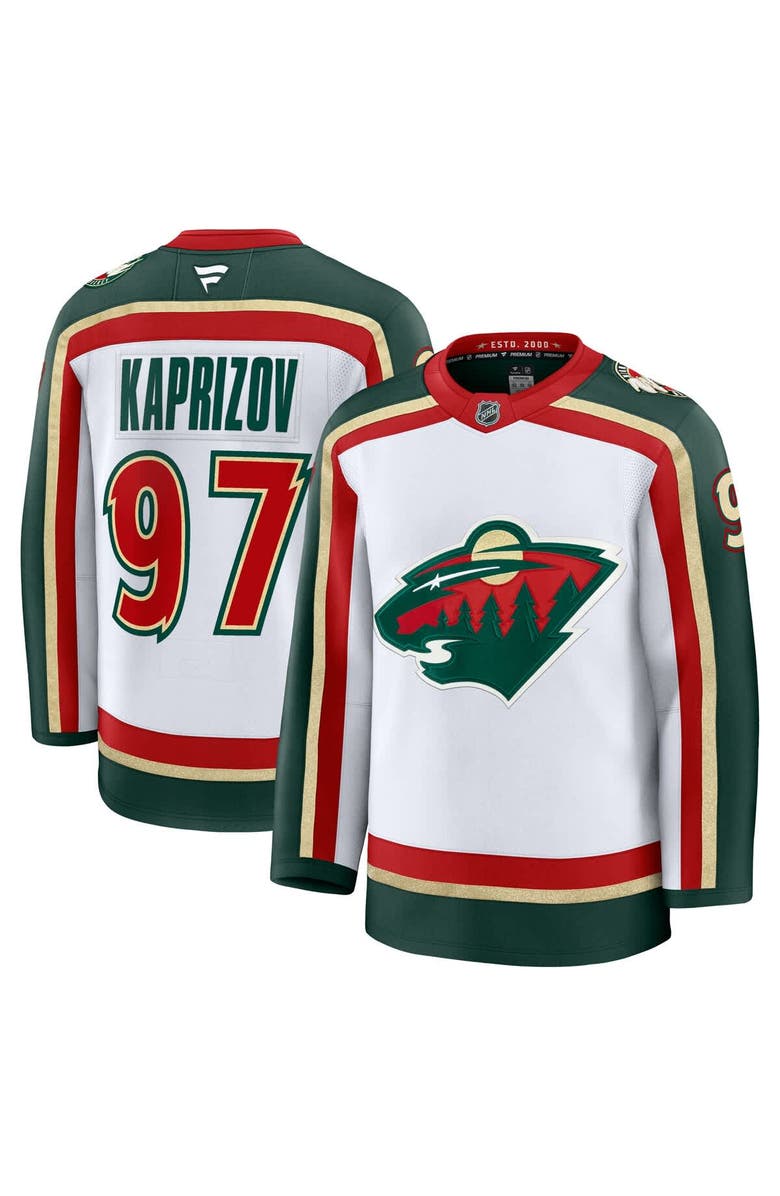 FANATICS Men's Fanatics Kirill Kaprizov White Minnesota Wild 25th Anniversary Premium Player Jersey, Main, color, White