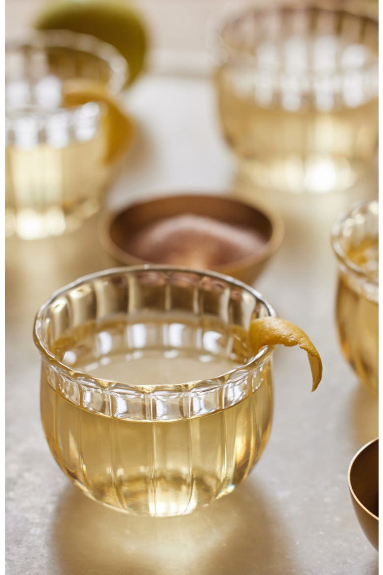 Kira Small Glass Cups - Set of 4, Main, color, Clear