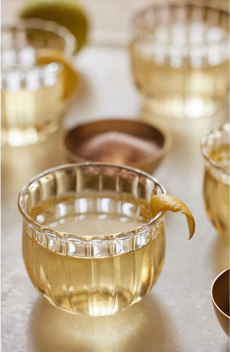 Fleck Kira Small Glass Cups - Set of 4, Main, color, Clear