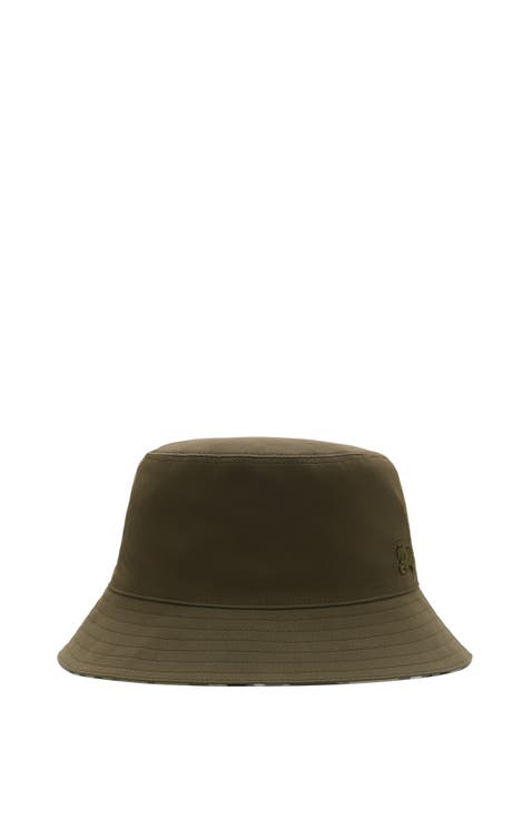 Reversible Gabardine Bucket Hat