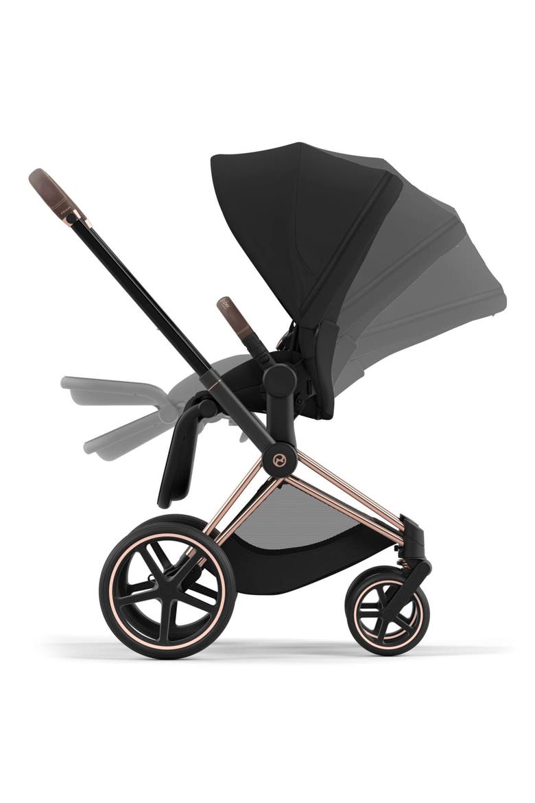 PRIAM 4 Compact Stroller, Alternate, color, SEPIA BLACK