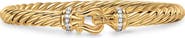 David Yurman Buckle Cablespira® Bracelet Bracelet in 18K Yellow Gold with Diamonds, 6mm