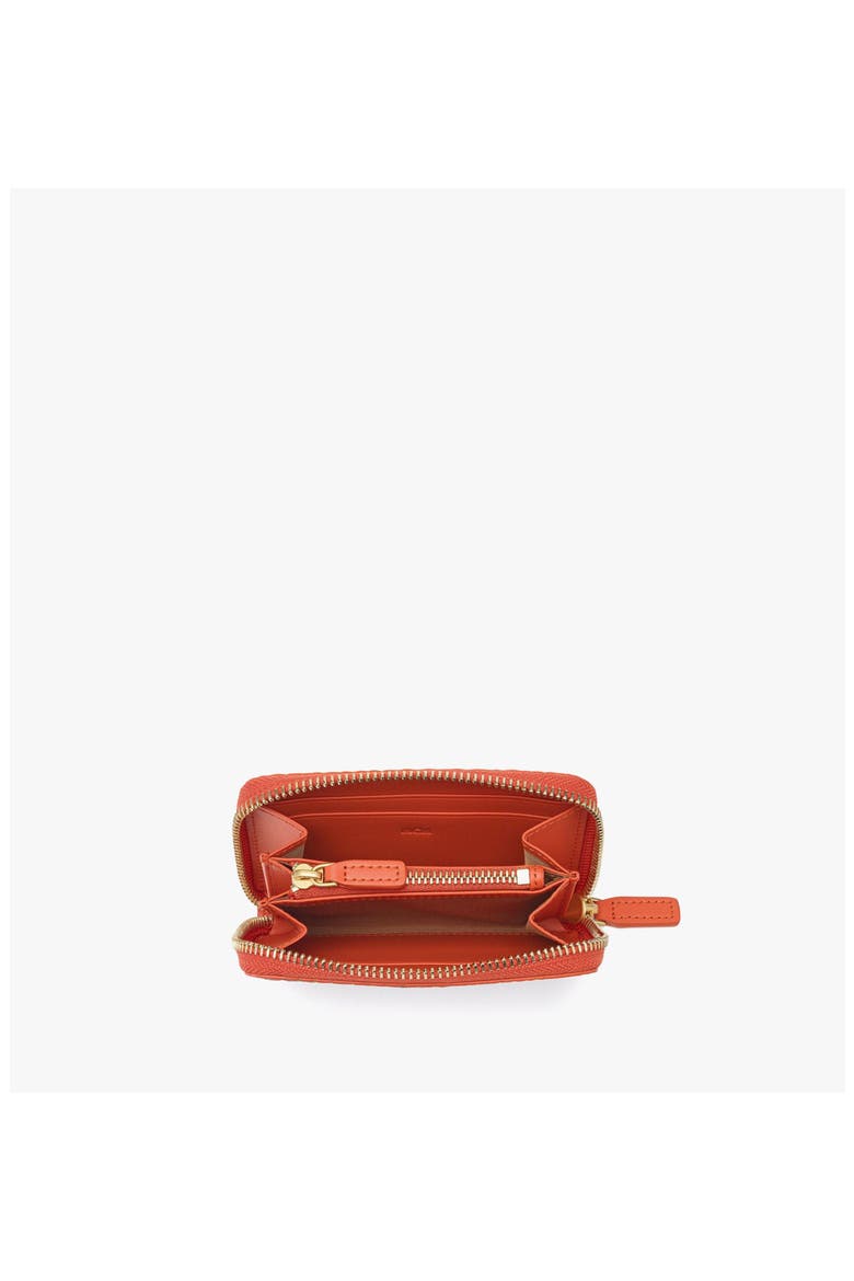 Aren Zip Wallet in Disco Visetos, Alternate, color, Cognac