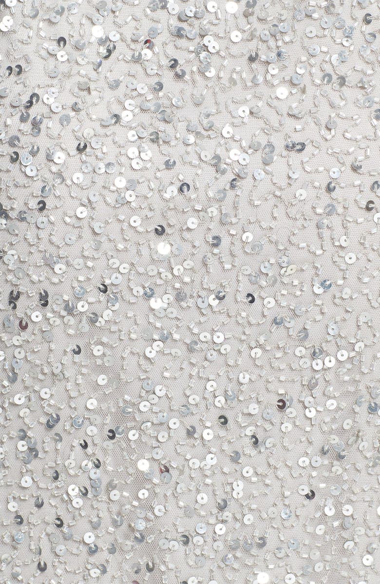 Pisarro Nights Cowl Back Sequin & Bead Dress, Alternate, color, 