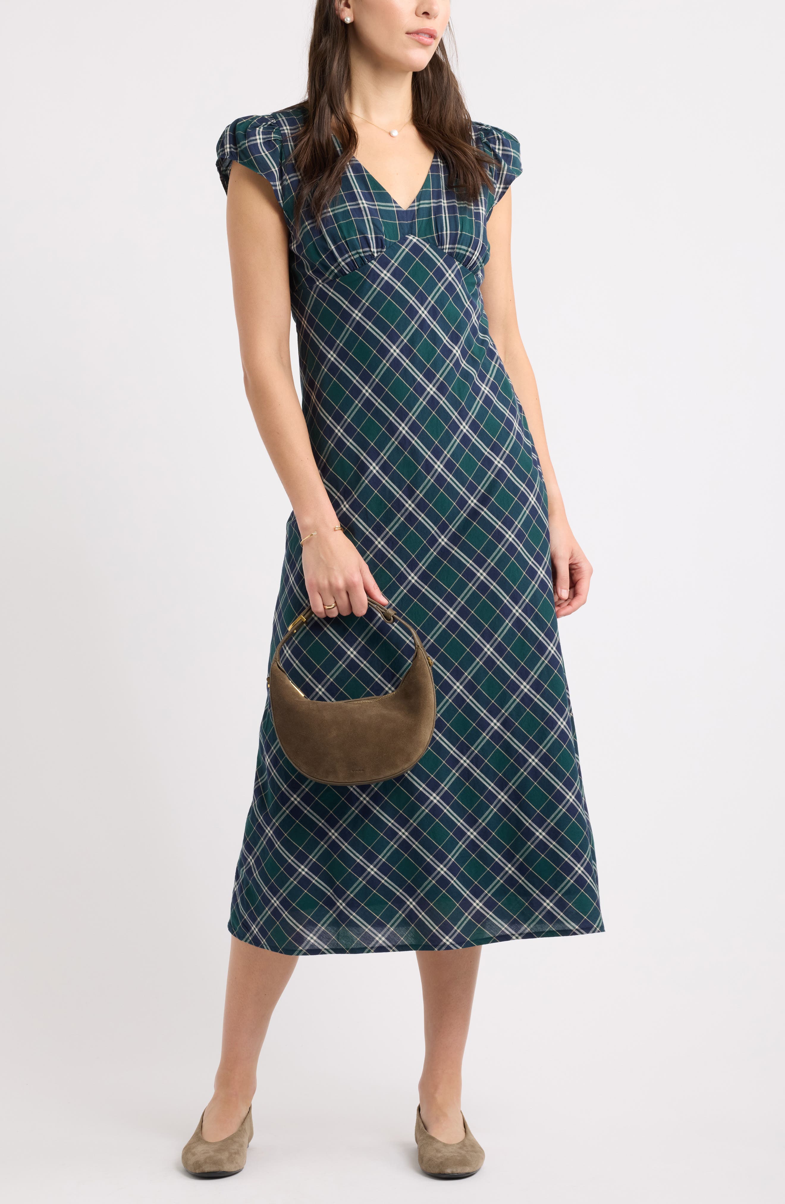 selected GREEN- NAVY ABBY PLAID