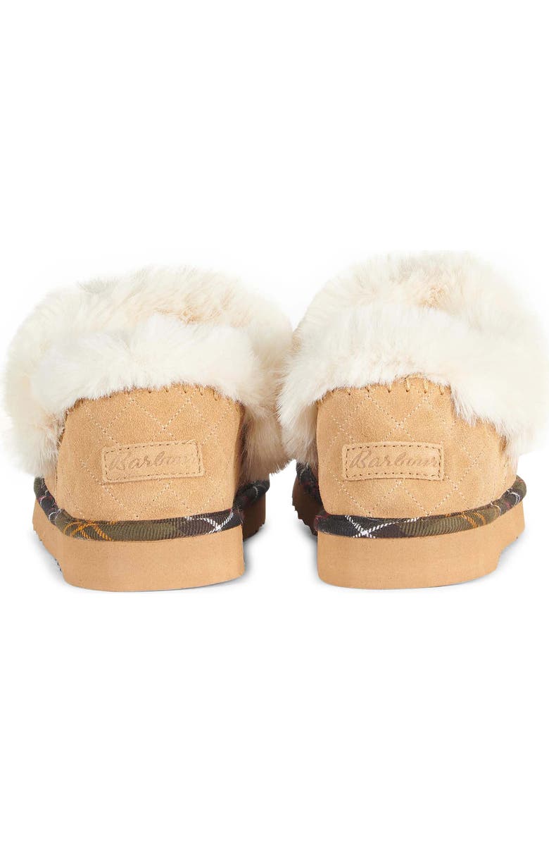 Barbour Nancy Faux Fur Lined Slipper, Alternate, color,