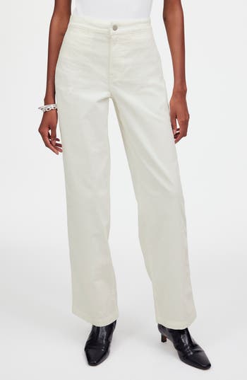 Madewell Low-slung Baggy Jeans In Vintage Canvas: Vintage Canvas In Winter White