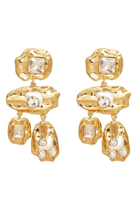 Shore Crystal Drop Earrings