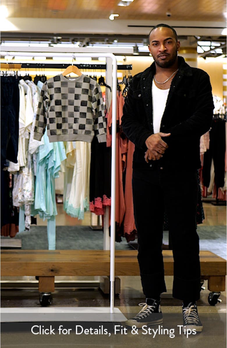 Kids' Checkerboard Fleece Sweatshirt, sales video thumbnail