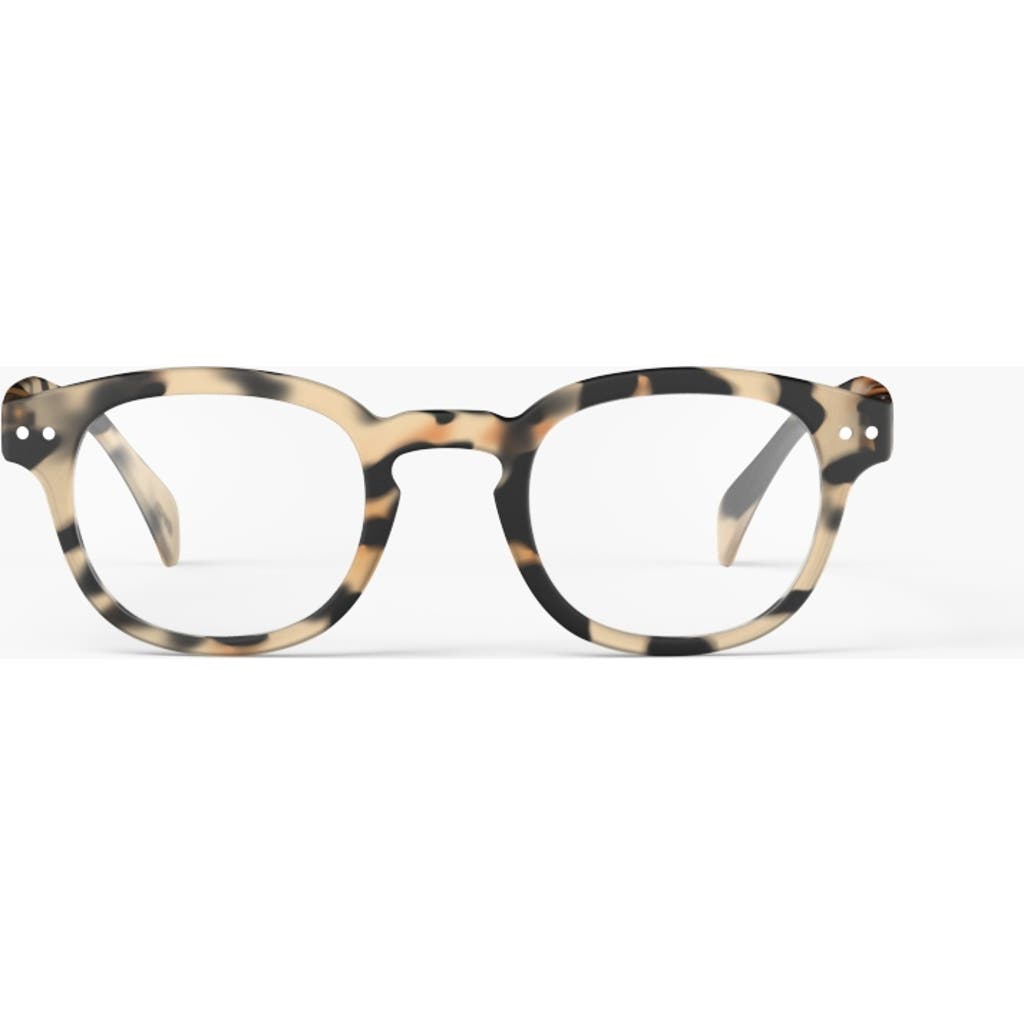 Izipizi #c 49mm Square Reading Glasses In Brown