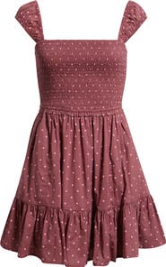 BP. Cap Sleeve Cotton Minidress