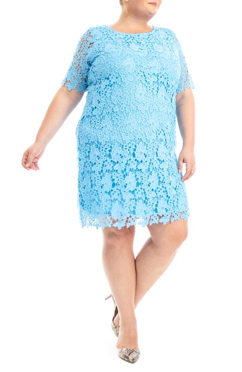 Crochet Lace Sheath Dress (Plus)