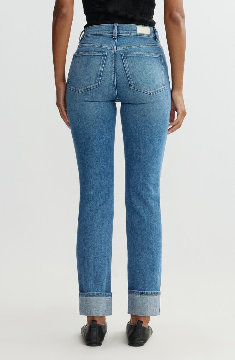 DL1961 Halle Straight High Waist Instasculpt<sup>™</sup> Cuff Jeans, Alternate, color, 