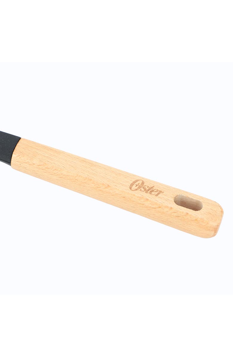 OSTER Marion 5 Piece Silicone and Wood Kitchen Tool Set, Alternate, color, Black