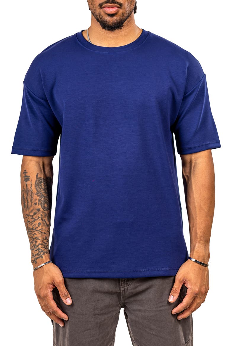 Ascensionsolid 0103 Blue Crewneck T-Shirt, Main, color, BLUE