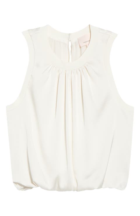 Sleeveless Satin Top
