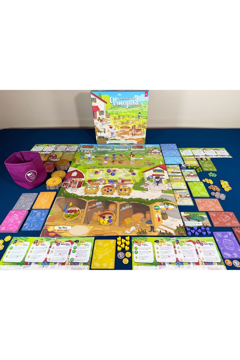 Vineyard, A Wine Making Board Game, Push Your Luck, Ages 13+, Alternate, color, Multicolored