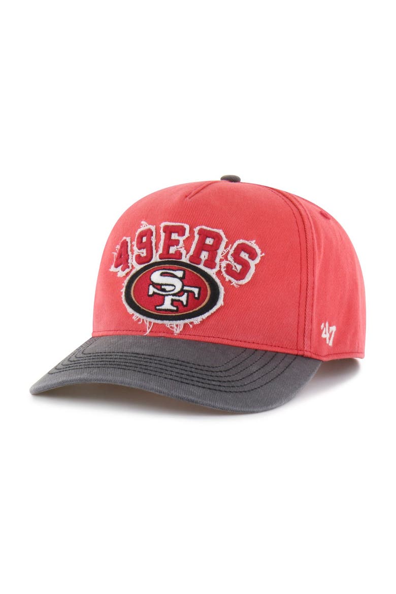 Men's '47 Scarlet San Francisco 49ers  Calderwood Well Worn Hitch Adjustable Hat, Alternate, color, Scarlet