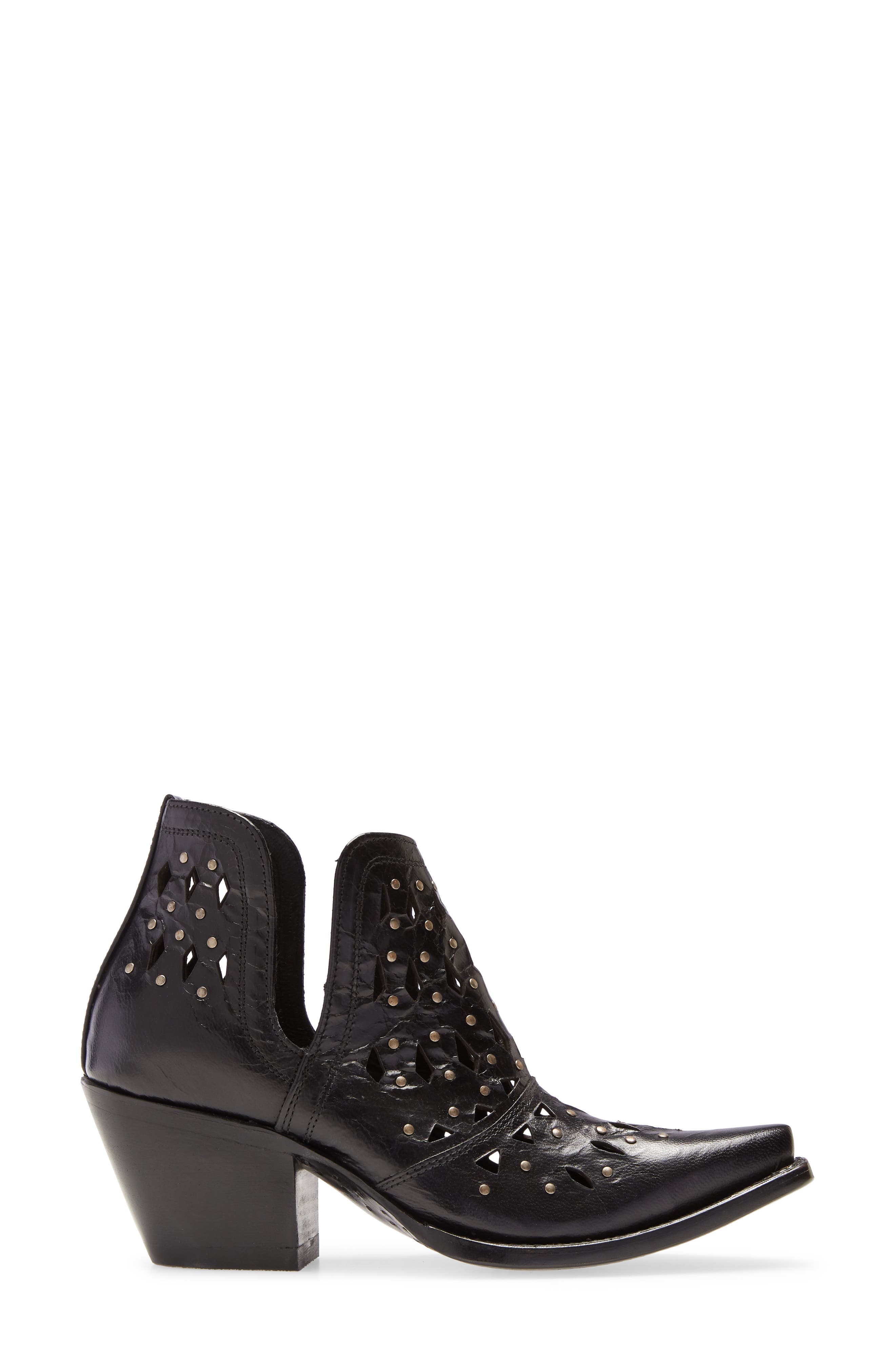 Ariat Dixon Perforated Studded Bootie, Alternate, color, 